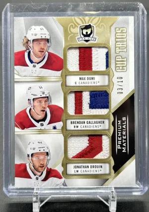 2019-20 The Cup Trios Patch Domi Gallagher Drouin 3/10 front